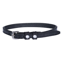 Lanières d'éperon HKM Crystal cuir verni