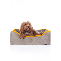 Cama para cão Anam Cara Comfort HKM Toupeira / dourado amarelo Cinzento Cama para cão Anam Cara Comfort HKM Toupeira / dourado amarelo Cinzento