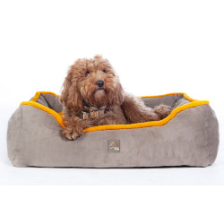 Cama para cão Anam Cara Comfort HKM Toupeira / dourado amarelo Cinzento Cama para cão Anam Cara Comfort HKM Toupeira / dourado amarelo Cinzento