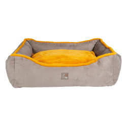 Cama para cão Anam Cara Comfort HKM Toupeira / dourado amarelo Cinzento Cama para cão Anam Cara Comfort HKM Toupeira / dourado amarelo Cinzento
