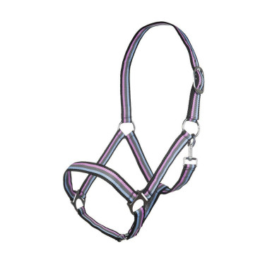Cabeçada Linz HKM Marrom / cinza / rosa / azul