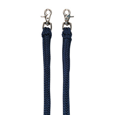 Cabezada etológica com rédeas/guias HKM Azul escuro