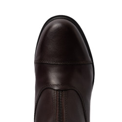 Botas de couro Rose com fecho éclair frontal Horze Castanho escuro Botas de couro Rose com fecho éclair frontal Horze Castanho escuro