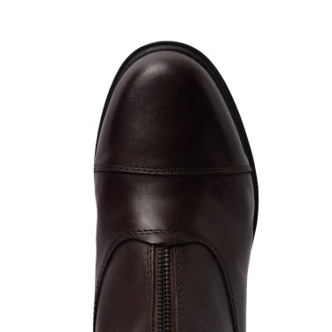 Botas de couro Rose com fecho éclair frontal Horze Castanho escuro Botas de couro Rose com fecho éclair frontal Horze Castanho escuro