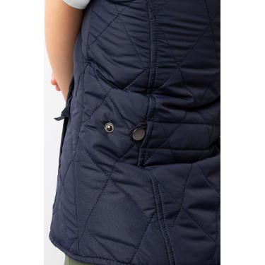 Casaco acolchoado clássico infantil Horze Casaco pea coat azul escuro Casaco acolchoado clássico infantil Horze Casaco pea coat azul escuro