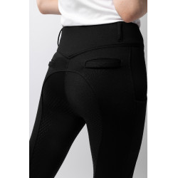 Calça Térmica com Assento Total Mira Feminina Horze Preto Calça Térmica com Assento Total Mira Feminina Horze Preto