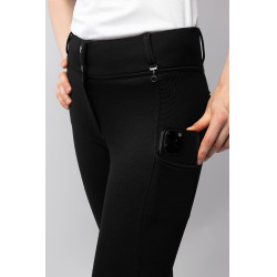 Calça Térmica com Assento Total Mira Feminina Horze Preto Calça Térmica com Assento Total Mira Feminina Horze Preto