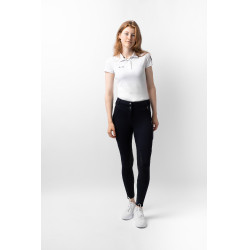 Calça Térmica com Assento Total Mira Feminina Horze Marinho escuro Azul