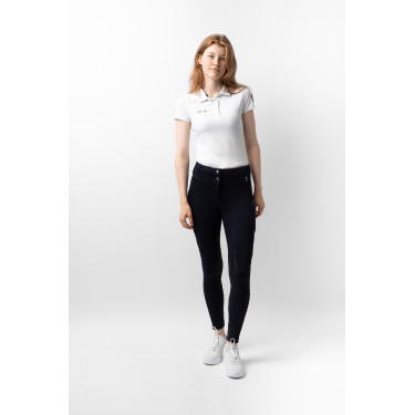 Calça Térmica com Assento Total Mira Feminina Horze Marinho escuro Azul