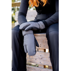 Luvas refletoras de 3 dedos Horze Prata refletiva escura Luvas refletoras de 3 dedos Horze Prata refletiva escura