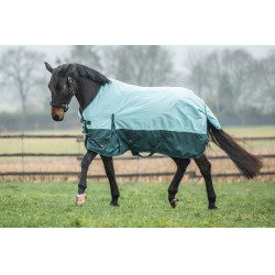 Capa de exterior HKM Chester 600D 100g Turquesa / verde Azul Capa de exterior HKM Chester 600D 100g Turquesa / verde Azul