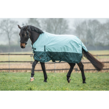 Capa de exterior HKM Chester 600D 100g Turquesa / verde Azul Capa de exterior HKM Chester 600D 100g Turquesa / verde Azul