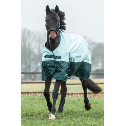 Capa de exterior HKM Chester 600D 100g Turquesa / verde Azul Capa de exterior HKM Chester 600D 100g Turquesa / verde Azul