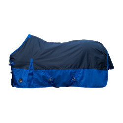 Capa de exterior HKM Chester 600D forrada com lã polar Turquesa / verde Azul
