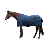 Capa de exterior HKM Chester 600D forro liso Azul escuro Capa de exterior HKM Chester 600D forro liso Azul escuro