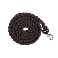 Longe HKM de algodão com mosquetão Castanho escuro