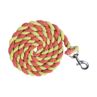 Longe HKM de algodão com mosquetão Verde maçã / coral néon Rosa Longe HKM de algodão com mosquetão Verde maçã / coral néon Rosa