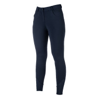 Calça HKM aquecida Comfort Style 1/1 com silicone sem bateria feminina Azul escuro Calça HKM aquecida Comfort Style 1/1 com silicone sem bateria feminina Azul escuro
