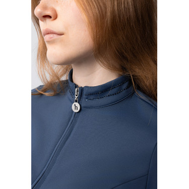 Camisa de treino Horze Eloise Indigo vintage Azul-marinho