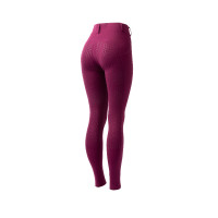 Legging de inverno feminino com grip integral Horze Dea Poção violeta Legging de inverno feminino com grip integral Horze Dea Poção violeta