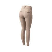 Calça de equitação feminina B Vertigo térmica com grip integral Enya Castanho lama