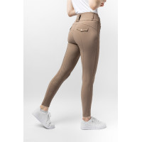Calça de equitação feminina B Vertigo térmica com grip integral Enya Castanho lama Bege Calça de equitação feminina B Vertigo térmica com grip integral Enya Castanho lama Bege