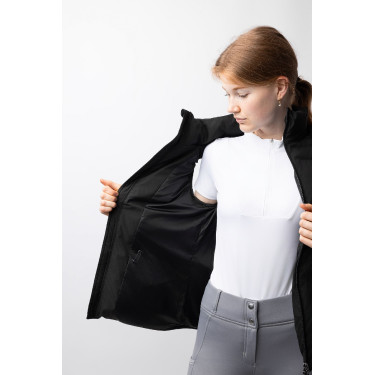 Colete acolchoado sem mangas Horze Oona Caviar preto