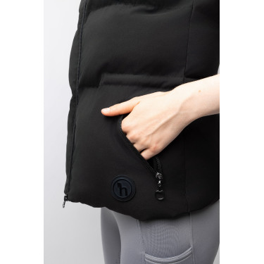 Colete acolchoado sem mangas Horze Oona Caviar preto