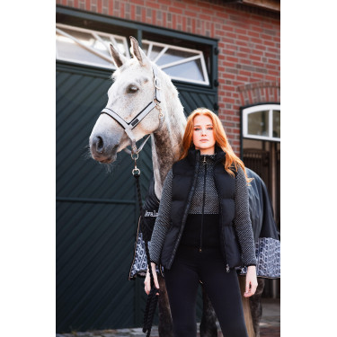 Colete acolchoado sem mangas Horze Oona Caviar preto