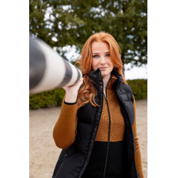 Colete acolchoado sem mangas Horze Oona Caviar preto