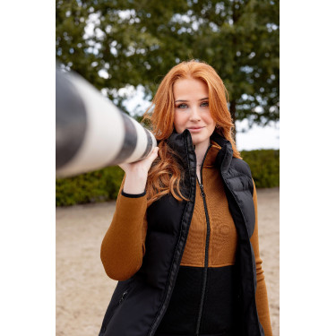 Colete acolchoado sem mangas Horze Oona Caviar preto