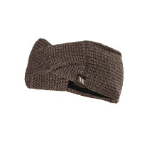 Faixa Back on Track Nora em lã tricotada Azul petróleo