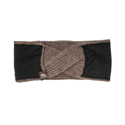 Faixa Back on Track Nora em lã tricotada Castanho