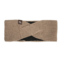 Faixa Back on Track Nora em lã tricotada Azul petróleo