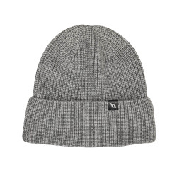 Gorro Back on Track Ava em lã com dobra Cinzento
