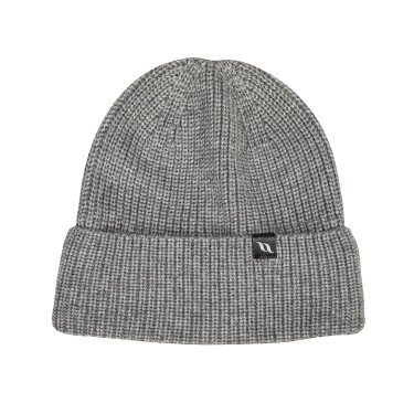 Gorro Back on Track Ava em lã com dobra Cinzento