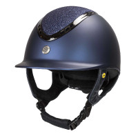 Capacete EQ3 Pardus Smooth Top com ajuste de roda Back on Track Azul com purpurina