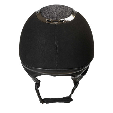 Capacete EQ3 Pardus Microfibra com regulador Back on Track Preto com brilhos Capacete EQ3 Pardus Microfibra com regulador Back on Track Preto com brilhos