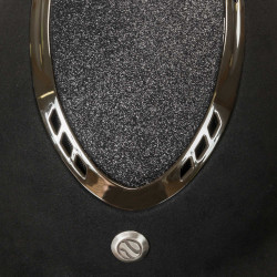 Capacete EQ3 Pardus Microfibra com regulador Back on Track Preto com brilhos Capacete EQ3 Pardus Microfibra com regulador Back on Track Preto com brilhos