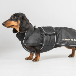 Casaco comprido para cão Back on Track Buddy Preto Casaco comprido para cão Back on Track Buddy Preto