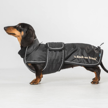 Casaco comprido para cão Back on Track Buddy Preto Casaco comprido para cão Back on Track Buddy Preto