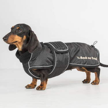 Casaco comprido para cão Back on Track Buddy Preto Casaco comprido para cão Back on Track Buddy Preto
