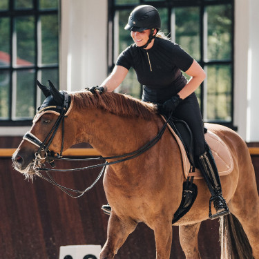 Touca para cavalo Night Collection Back On Track Nougat Castanho