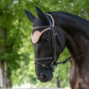 Touca para cavalo Night Collection Back On Track Nougat Castanho