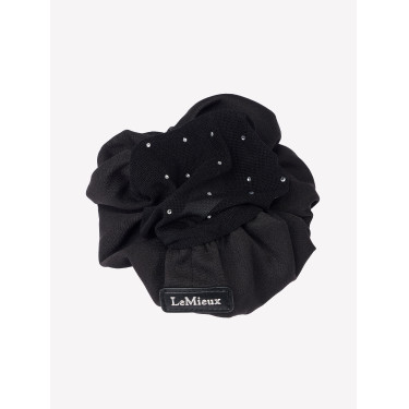 Chouchou LeMieux com Rede de Cabelo de Cristal Preto / preto