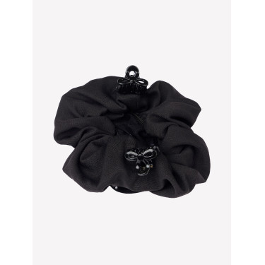 Chouchou LeMieux com Rede de Cabelo de Cristal Preto / preto