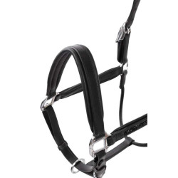 Caveção de couro Horze Delémont Preto