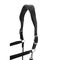 Caveção de couro Horze Delémont Preto