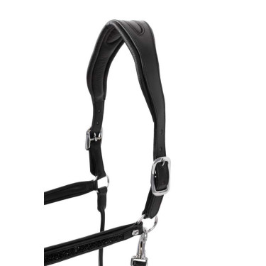 Caveção de couro Horze Delémont Preto