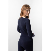 Camiseta térmica Horze Tess Azul polar Azul-marinho